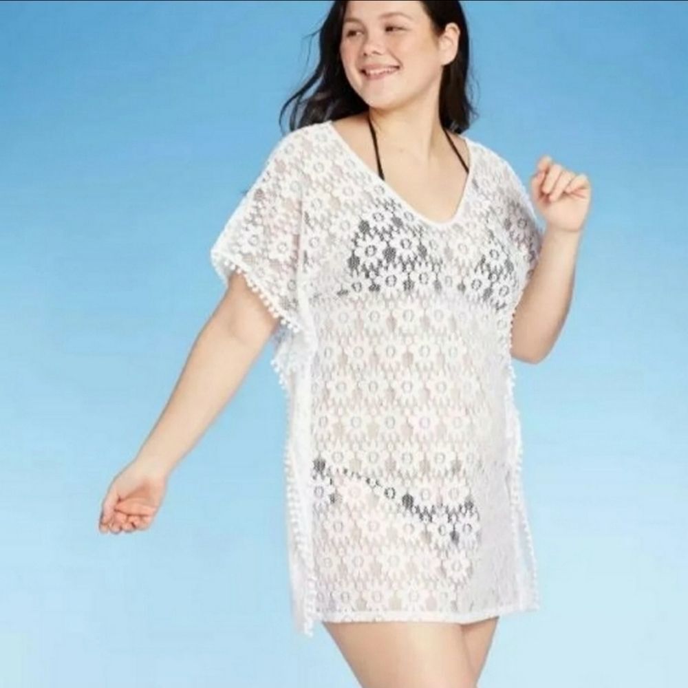 Crochet Cover Up Poncho Girls Medium